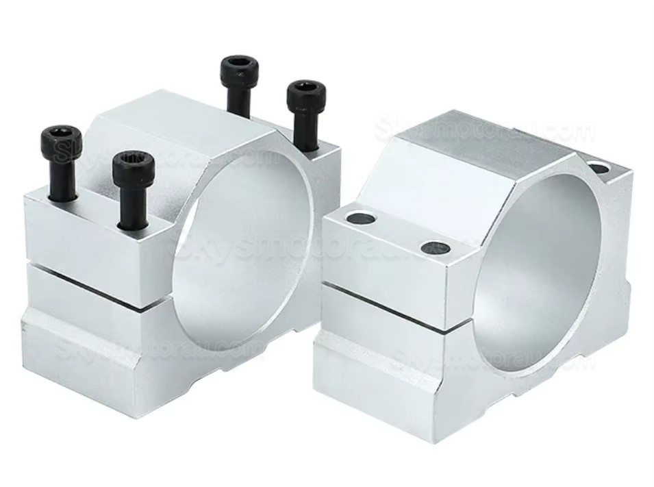 65mm/80mm/100mm/125mm Aluminum Clamp Holder / CNC Spindle Motor Bracket Seat OSP001705